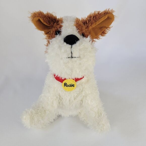 Good Rosie! White Brown Dog Plush Stuffed Toy Book Character Red Collar Yellow - Picture 2 of 15